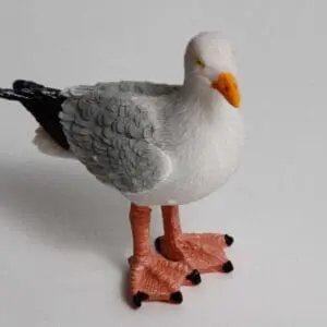 Måge figur – maritim dekoration, 6 cm